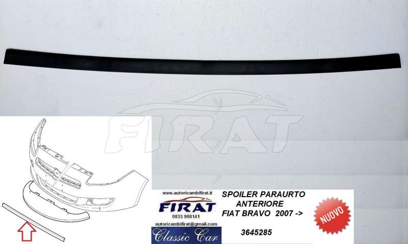 SPOILER PARAURTO FIAT BRAVO 07-> ANT.
